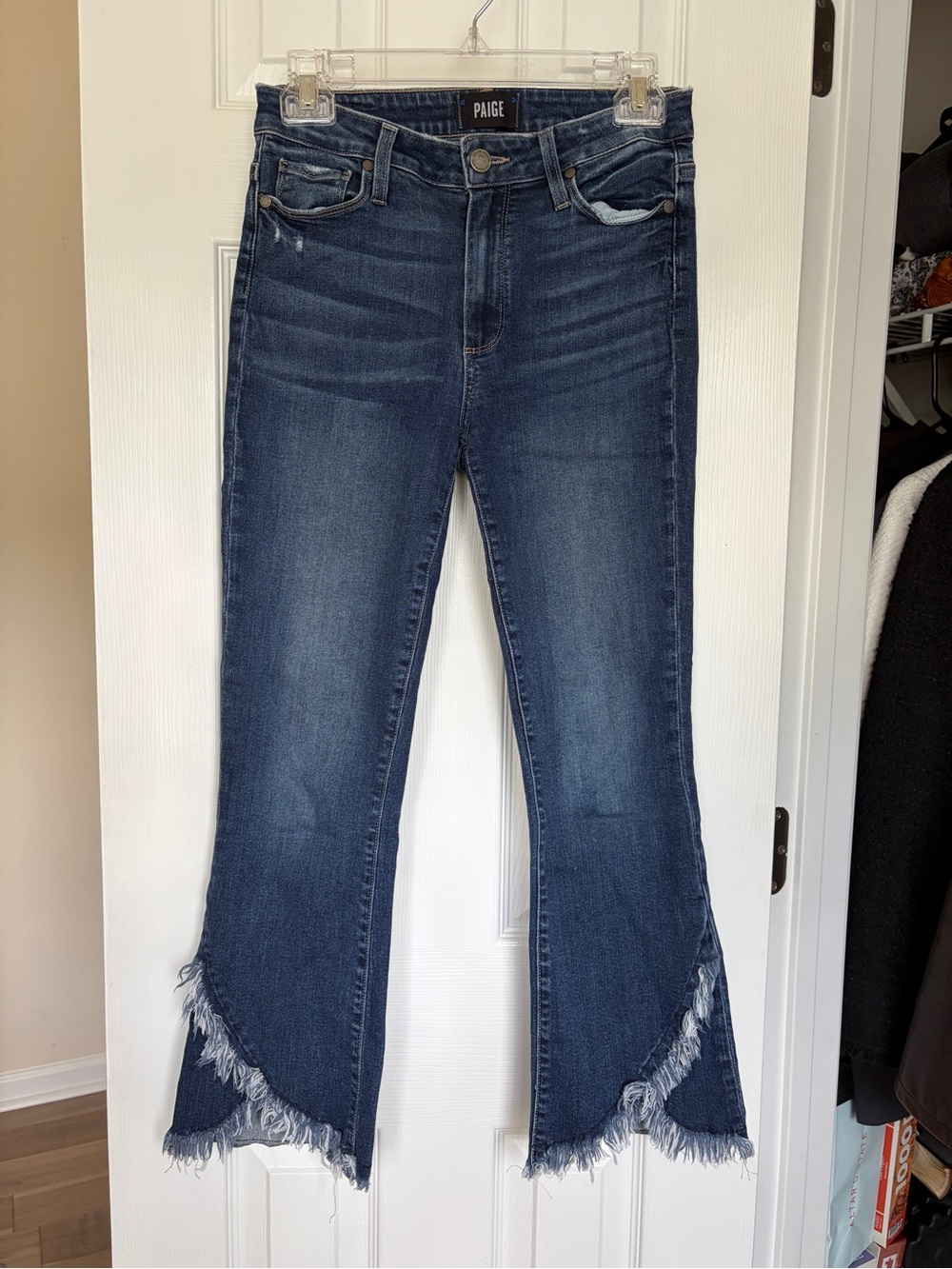 Paige Colette Cropped Flare Jeans 27